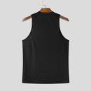 Men Tops Lace See Through Male Vests Sleeveless Summer Men Clothing