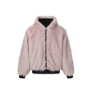 Men's Fur Coats Contrast Color Reversible Suede Fabric Cotton Tops Thick Loose Male Padded Jackets