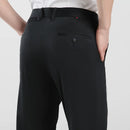 Spring Summer Casual Pants Men Breathable Elastic Slim Straight Business Trousers