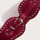 Belt Ladies Velvet Rivet Elastic Wide Waistband Waist Seal Coat Dress Decoration Corset Belts for Women