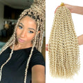 24” Passion Twist Hair Synthetic Water Wave Braiding Hair for Butterfly Style Crochet Braids Bohemian Hair Extensions（1/3/6pack）