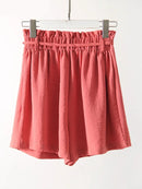 Summer Shorts Women Casual Loose Short Pants Drawstring Women Shorts Elegant