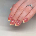 Summer Press on Nails press on polka dot short polka dot french press on nails almond nails