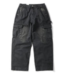 Distressed Cargo Pants Men Multi-Pocket Retro Safari Style Loose Wide Leg Zipper Fly Trousers Men