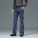 Men's Bootcut Jeans Classic Denim Flared Straight Trousers Flare Pants