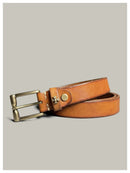 Genuine leather retro copper buckle casual belt handmade pure jeans belt