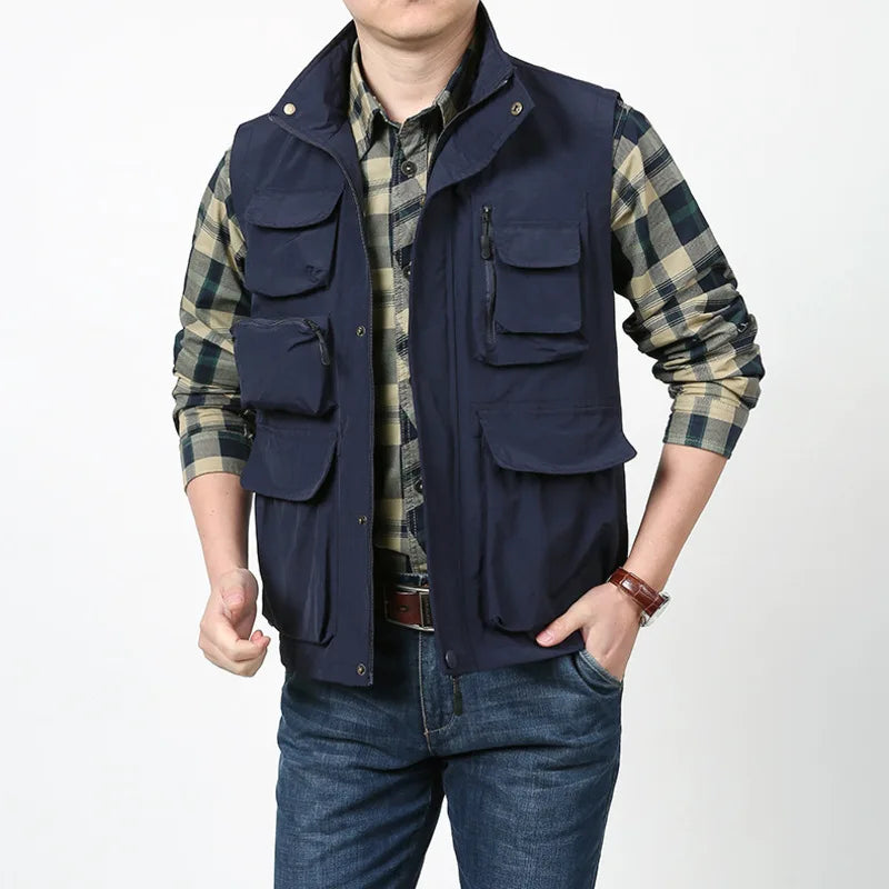 Vest Summer Spring Clothes Men Tactical Military Men's Clothing Sleeveless Jacket Man Multi-pocket Jackets