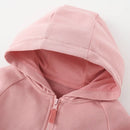 Outwear Girls Hooded Shirts With Zipper Rainbow Children's Jackets Outwear Spring Wear