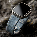 Handmade denim strap compatible with Apple Watch 49MM 46MM 45MM Ultra S12 double-layer denim bracelet