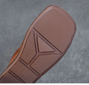 Women Genuine Leather Slippers Summer Slip On Outside Casual Sole Retro Women Flat Slippers