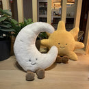 Funny Sun Moon Soft Plush Toy Baby Cute Throw Pillow Comfort Dolls Home Decor Xmas Gift Kids