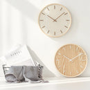Household mute wall clock living room bedroom simple modern wall watch wooden
