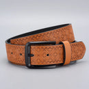 Vintage Men's Belt Male Emboss Leather Belts Luxury Brand Designer Pin Buckle Waistband