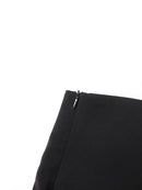 Patchwork Diamonds Skirts For Women High Waist Spliced Slimming Split Skirt Female