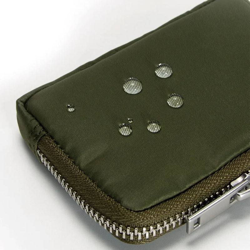 Men Wallet Earbuds Storage Bag Card Holder Case Journey Bank Card Organizer Zipper Coin Purse