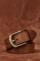 Genuine Leather Belt for Men Thick Copper Buckle Jeans Casual Belts Waistband Retro