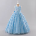 Girls Dresses for Party and Wedding Lace Sleeveless Flower Girl Dresses Summer Children Prom Dresses 3-13 Years