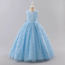 Girls Dresses for Party and Wedding Lace Sleeveless Flower Girl Dresses Summer Children Prom Dresses 3-13 Years