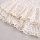 Girl See Through Mesh Lace Embroidery Camis Women Spring Summer Ruffles Casual Tank Tops
