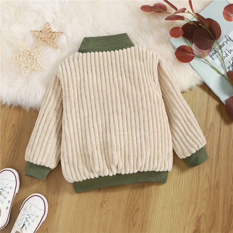 Baby Boys Girls Coat Children Clothing Jacket Baby Boy Spring Clothing Infant Corduroy Baby Long-sleeve Jacket