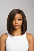 Chocolate Brown Straight Bob Wig 7x5 Lace Front Human Hair Wig Glueless Ready-to-go