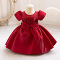 Red dress on a mannequin against a white background, Obroi