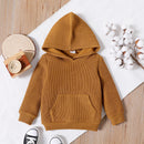 Toddler Boy Solid Pocket Design Hoodie Sweatshirt