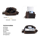 Leather Small Shoulder Bags Male Crossbody Bag 