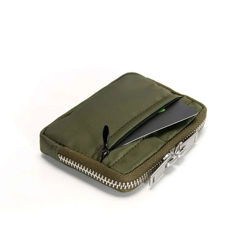 Men Wallet Earbuds Storage Bag Card Holder Case Journey Bank Card Organizer Zipper Coin Purse