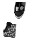 Women's Sandals Peep Toe Women's Slippers Outdoor Casual Slippers Women Round Toe Super High Wedges