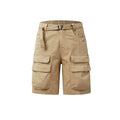 Retro Shorts Men Summer Casual Pants Men Cotton Straight Leg Pants