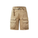 Retro Shorts Men Summer Casual Pants Men Cotton Straight Leg Pants