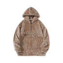 Autumn and Winter Men's and Women's Fleece Stand Neck Jacket Couple Zipper Loose Warm Lamb Wool Coat