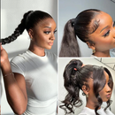 Lace Frontal Human Hair Wigs for Women Pre Plucked Bleached Knots Lace Front Body Wave Wig