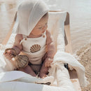 Knit Toddler Infant Boys Girls Clothes Set Shell Strap Button Plaid Knitted Bodysuits Shorts Outfits