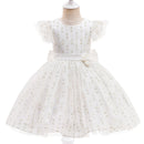 Children's Dress Spring Bowknot Flower Lovely Birthday Party Girl Princess Dress Wedding Flower Girl Dress