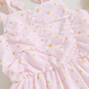 Princess Toddler Kid Girls Casual Dress Party Floral Strap Sleeveless Dresses For Girl Summer Costumes