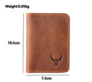 Vintage Men's Genuine Leather Card Wallet Men Small Wallet Card Holder