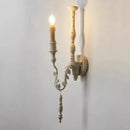 Retro American Country French Wall Lamp Wood Wall Lamp Bedroom Corridor Decorative Lamp
