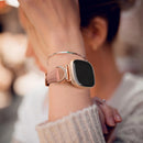 Compatible with Fitbit Versa 4/3 & Sense 2/Sense Smartwatch Interlocking Latch Replacement Band