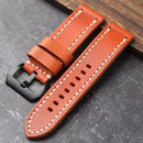 Orange Vintage Men's Watchband Rugged Without Clasp Thickened To For PAM111 441 Bracelet