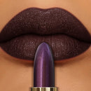 1PC Shiny Red Glitter Lipstick, Pearlescent Lip Tint with Metallic Matte Finish, Long-Lasting Red Lip Makeup Gift for Women