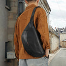 Men Genuine Leather Bag Crossbody Bag for Male Travel Sling Chest Packs Messenger Bags