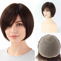 Pixie Cut Wig for Women Short Human Hair Big Cap Soft Lightweight Silk Base Cover Breathable for Daily Wear
