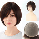 Pixie Cut Wig for Women Short Human Hair Big Cap Soft Lightweight Silk Base Cover Breathable for Daily Wear