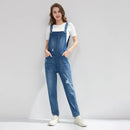 Autumn and Winter Women Casual Blue Overalls Jeans Cotton Ladies Pants