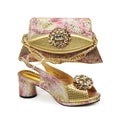 Latest Purple Shoe and Bag Set for Women Shoe and Bags Set for Party Elegant Wedding Shoes Bride