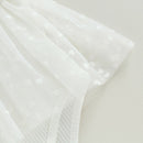 0-18M Toddler Infant Baby Girls Romper Sleeveless V Neck Flower Heart Tulle Patchwork Infant Bodysuit Jumpsuit Summer Clothes