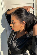 Kinky Curly Wrap Around Ponytail uman Hair Extension 12-24 Inch Ponytail Clip in Extensions Human Hair Pieces