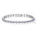Precious and elegant natural blue Bracelet 925 sterling silver luxury women and girls jewelry